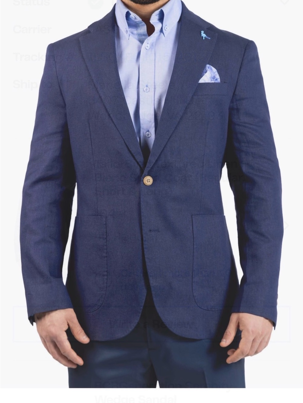 Classic Navy Men's Blazer - Stylish Tailored Fit